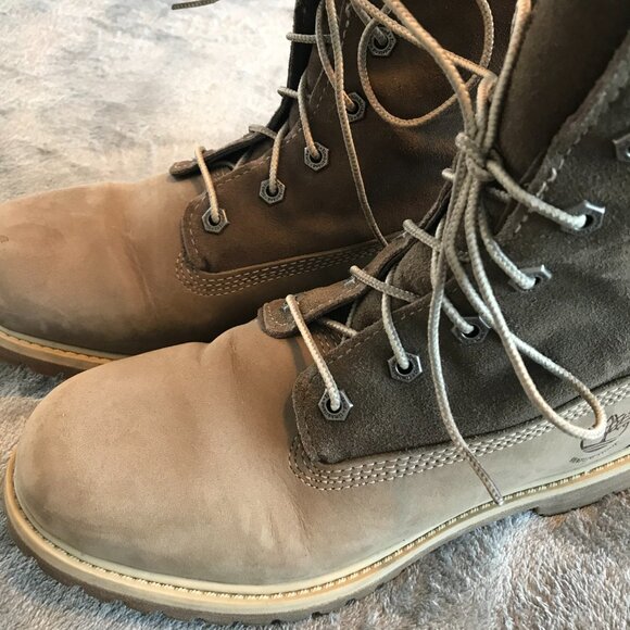 Timberland waterproof boots women's size 8 sherpa lined suede outdoors corpcore - Picture 8 of 11